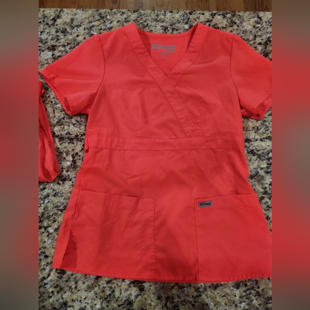 Grey's Anatomy Women's Blouse in Bright Coral